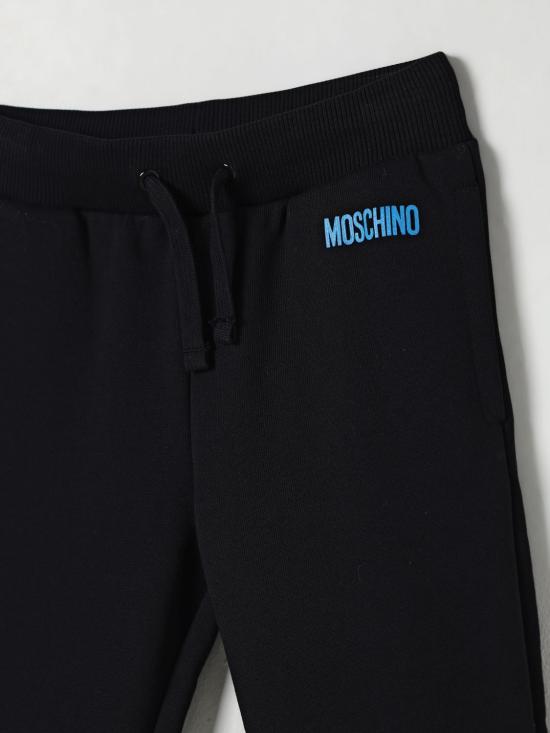 25FW [키즈] 모스키노 트레이닝/조거 팬츠 HUP08SLCA23 60100 Black - MOSCHINO