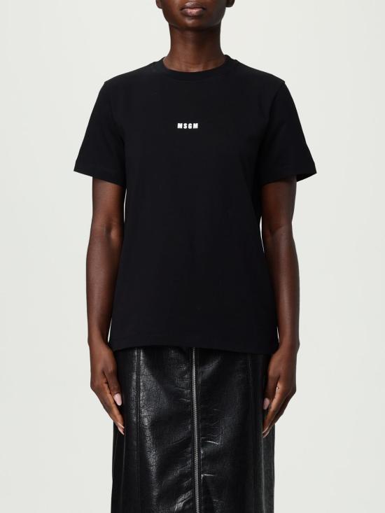 25FW 엠에스지엠 반팔 티셔츠 2000MDM520200002 99 Black