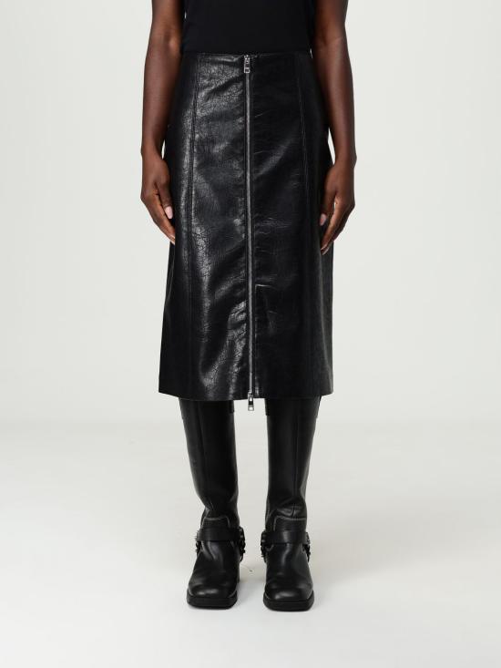 25FW 엠에스지엠 미디 스커트 3941MDD13257616 99 Black