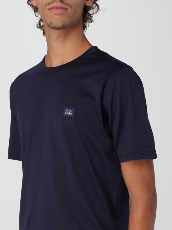 25FW 씨피 컴퍼니 반팔 티셔츠 19CMTS132A006374G 888 Blue - C.P. COMPANY
