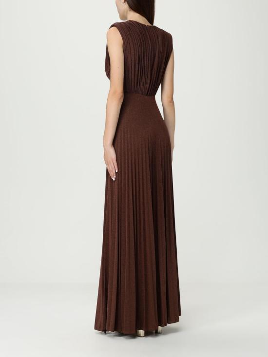 25FW 엘리자베타프랜치 롱 원피스 ABR15 EA3 Brown - ELISABETTA FRANCHI