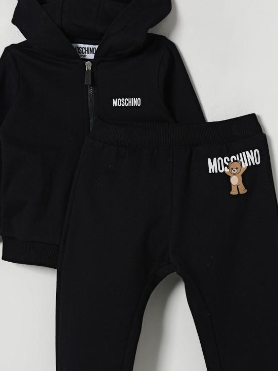 25FW [키즈] 모스키노 오버롤 MUK05GLCA40 60100 Black - MOSCHINO