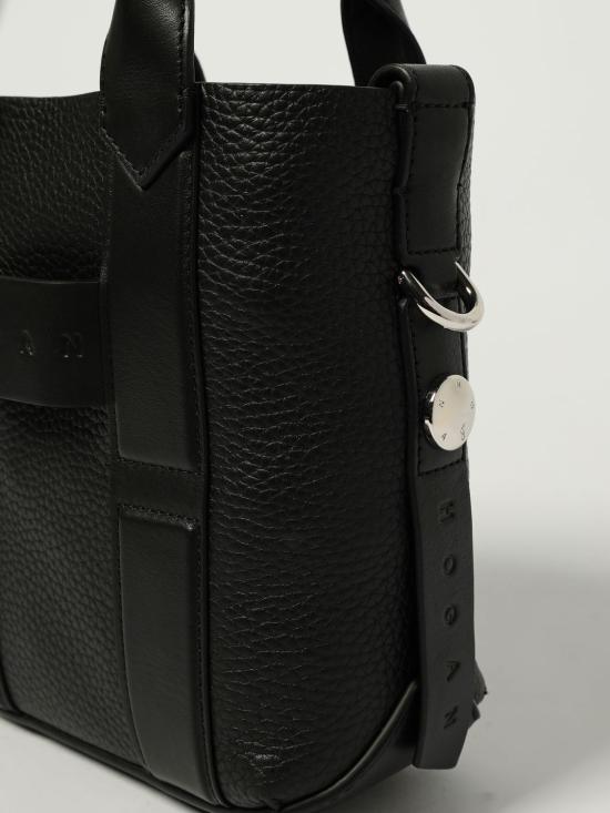 25FW 호간 토트백 KBW01OA0100UH9 B999 Black - HOGAN