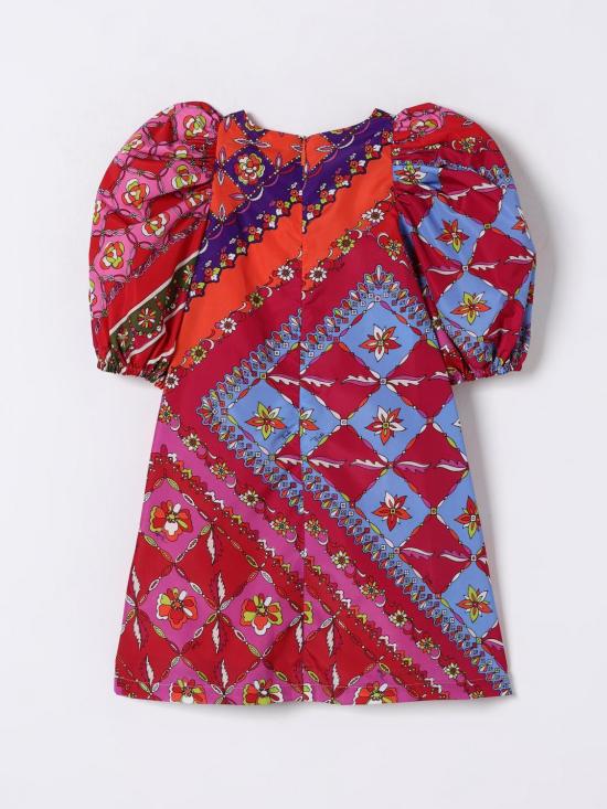 25FW [키즈] 푸찌 원피스 PW1C52S0195 437MC Orange - PUCCI