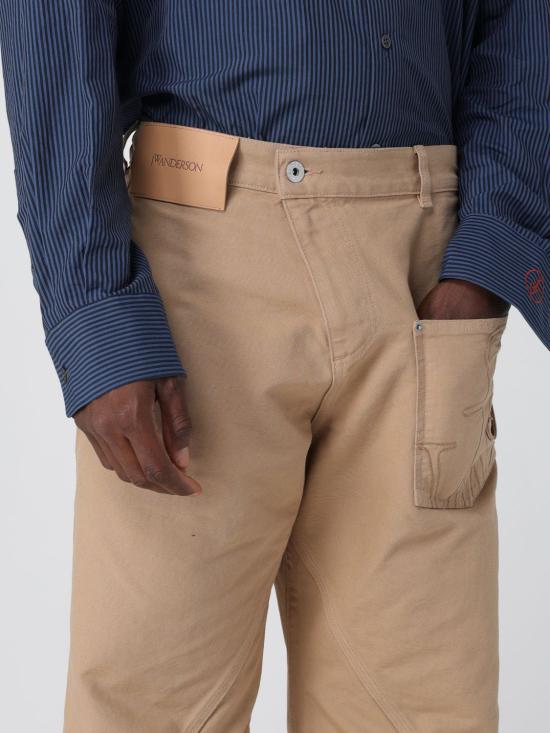 25FW JW앤더슨 데님 팬츠 TR0405PG1744 130 Beige - JW ANDERSON