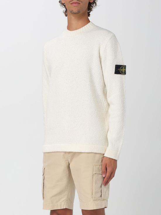 25FW 스톤 아일랜드 스웨터 5100056S00N2 V0093 Yellow Cream - STONE ISLAND