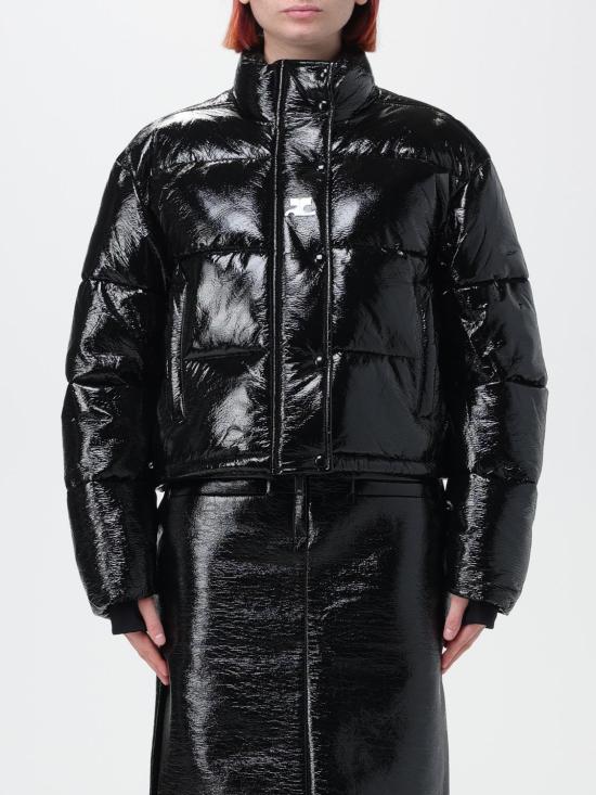 25FW 쿠레쥬 바이닐 숏 푸퍼 자켓  323CMA106VY0016 9999 Black