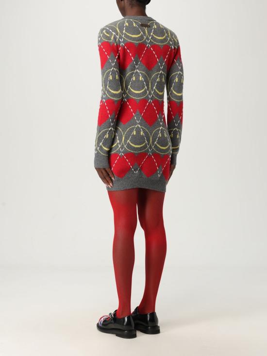 25FW 모스키노 숏 원피스 04865502 1506 Red - MOSCHINO