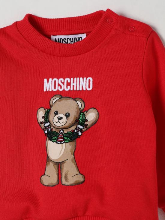 25FW [키즈] 모스키노 풀오버 MPF060LCA14 50109 Red - MOSCHINO