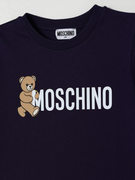 25FW [키즈] 모스키노 티셔츠 HPM058LAA34 40016 Navy - MOSCHINO