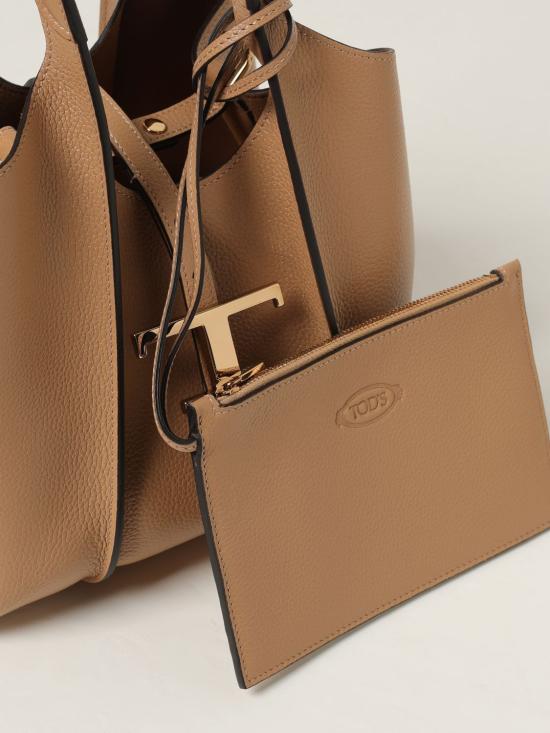 25FW 토즈 T 타임리스 미니 토트백 XBWTSBA9100XSO C811 Camel - TODS