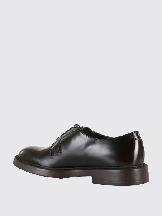 25FW 듀칼 레더 레이스업 슈즈 DU1385BRUXUF007 TM02 Ebony - DOUCAL’S