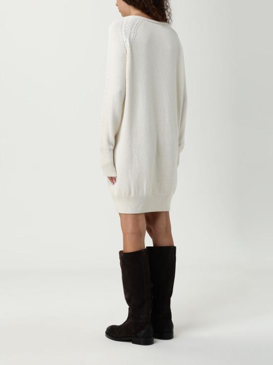 25FW 에르마노 설비노 롱 원피스 D474Q501APNJG 10606 Yellow Cream - ERMANNO SCERVINO