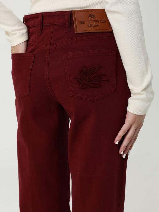 25FW 에트로 스트레이트 팬츠 WRNB0026AV689 F0130 Burgundy - ETRO