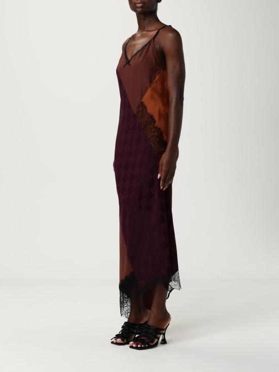 25FW 모스키노 롱 원피스 04035535 2141 Brown - MOSCHINO