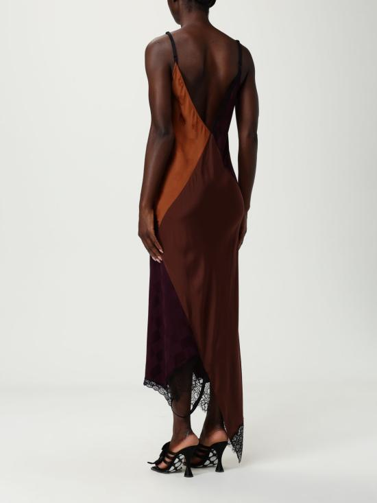 25FW 모스키노 롱 원피스 04035535 2141 Brown - MOSCHINO