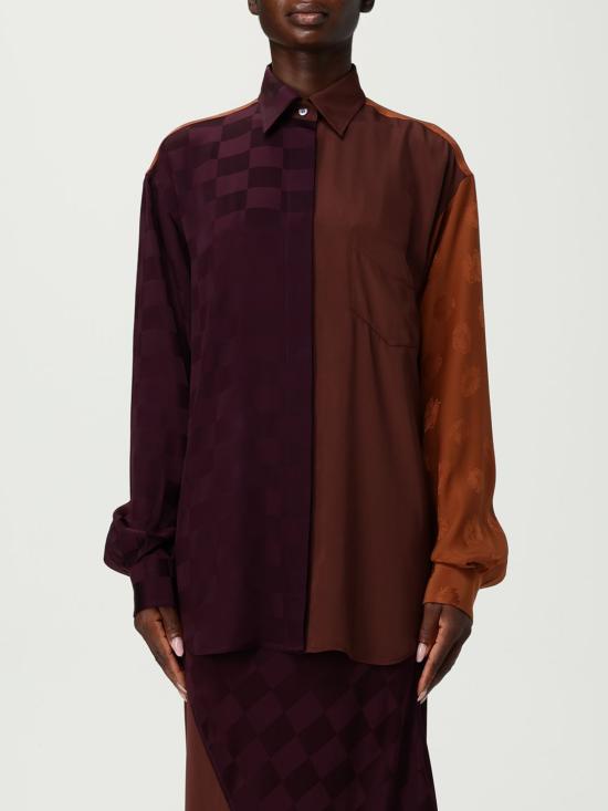 25FW 모스키노 블라우스 02355535 1141 Brown