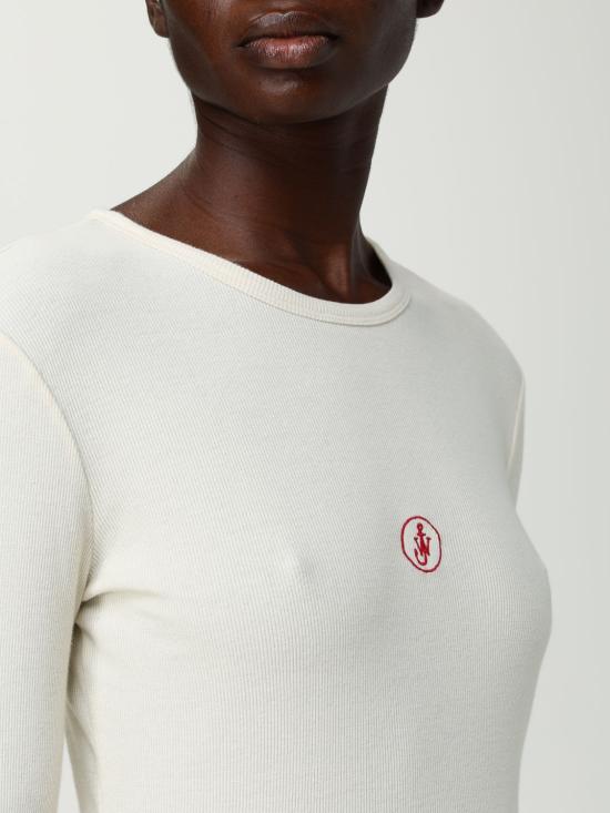 25FW JW앤더슨 긴팔 티셔츠 JO0276PG1846 002 White - JW ANDERSON