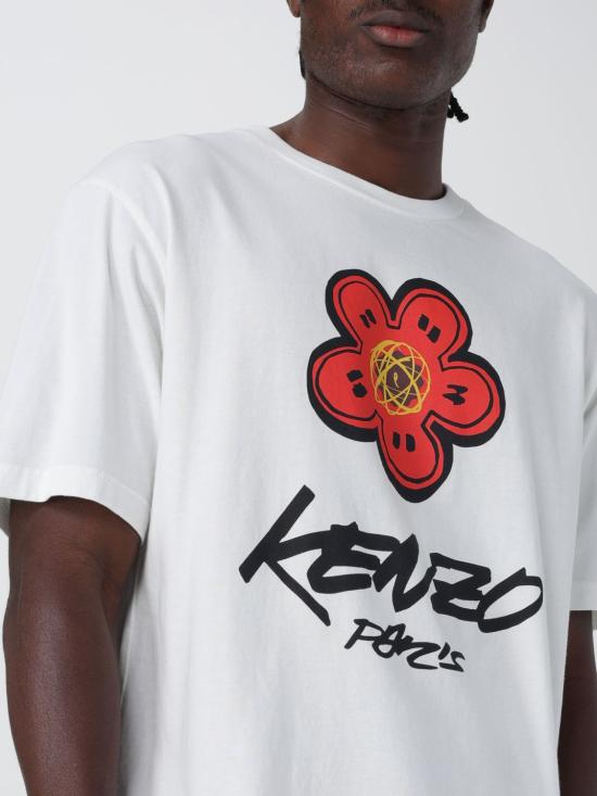 25FW 겐조 반팔 티셔츠 FF65TS2654SG 02 White - KENZO