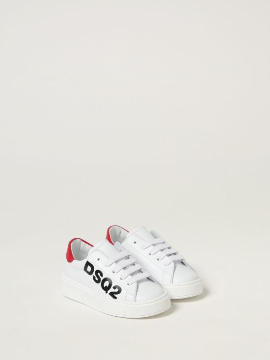 25FW [키즈] 디스퀘어드2 스니커즈 81474 01 White - DSQUARED2