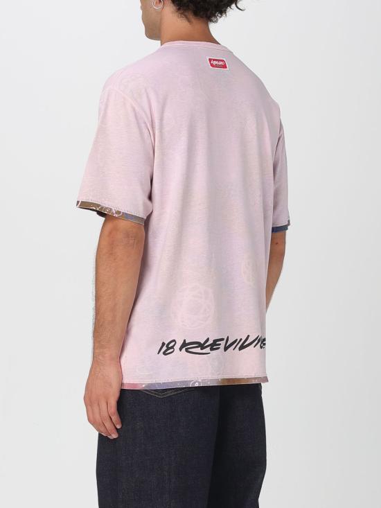 25FW 겐조 반팔 티셔츠 FF65TS2584SG 30 Pink - KENZO