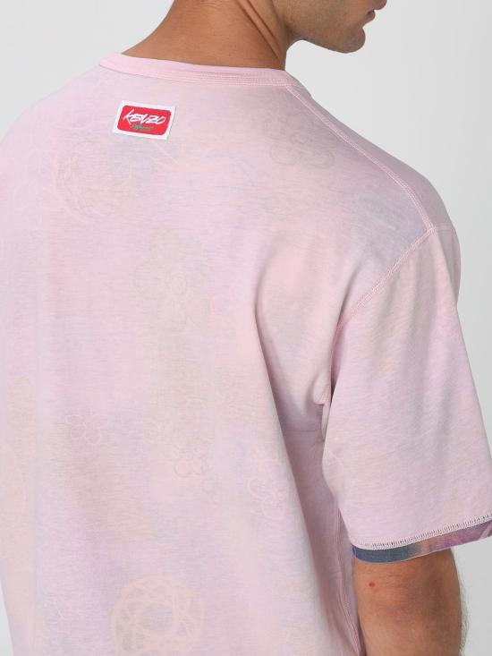 25FW 겐조 반팔 티셔츠 FF65TS2584SG 30 Pink - KENZO