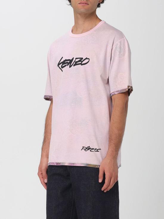 25FW 겐조 반팔 티셔츠 FF65TS2584SG 30 Pink - KENZO