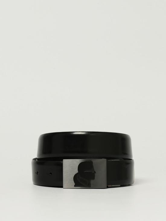 25FW 칼라거펠트 가죽 벨트 815300592436 900 Black