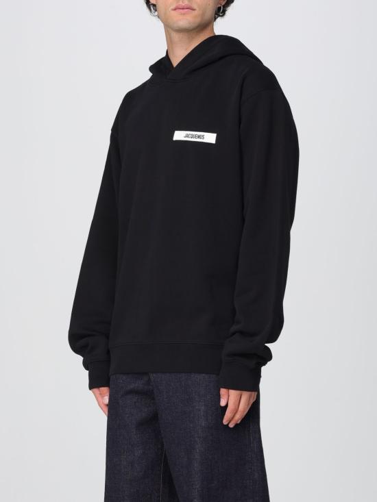 25FW 자크뮈스 긴팔 티셔츠 HOM00247AJ00126 990 Black - JACQUEMUS