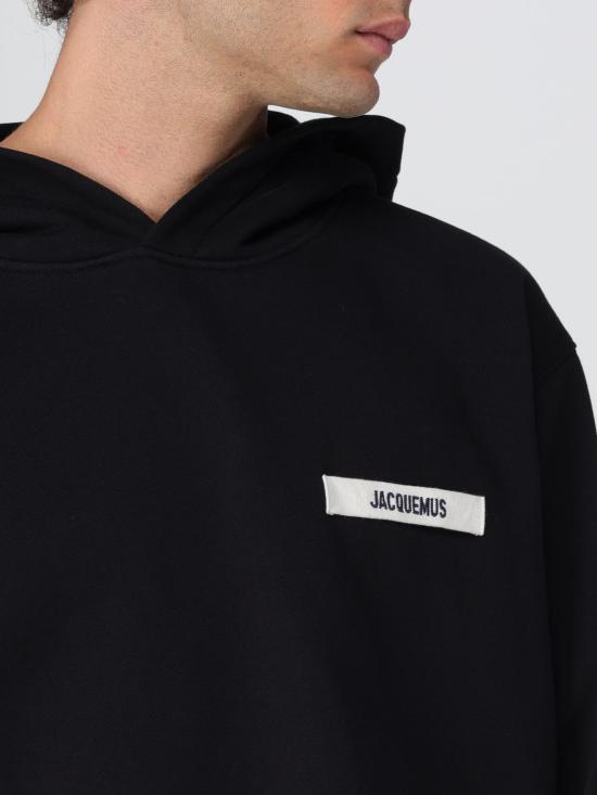 25FW 자크뮈스 긴팔 티셔츠 HOM00247AJ00126 990 Black - JACQUEMUS