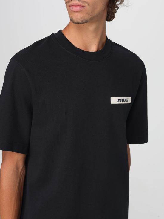 26SS 자크뮈스 그로그랭 로고 티셔츠 TSM00133AJ00226 990 Black - JACQUEMUS
