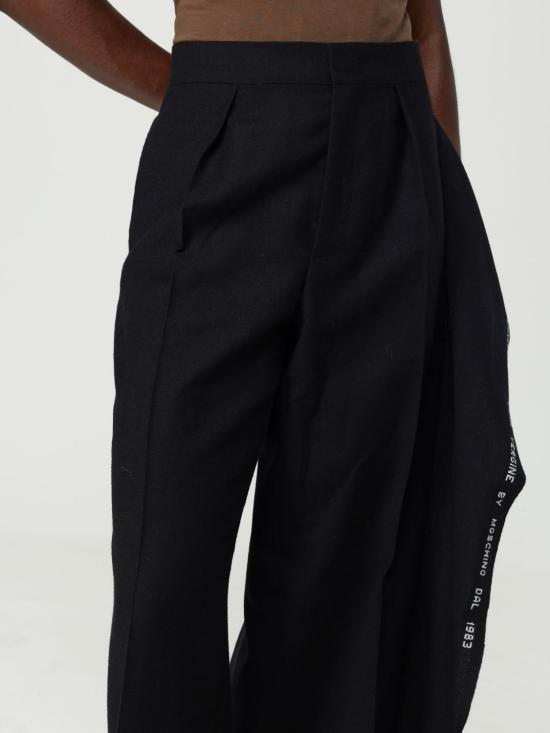 25FW 모스키노 팔라초 팬츠 03175438 3500 Black - MOSCHINO