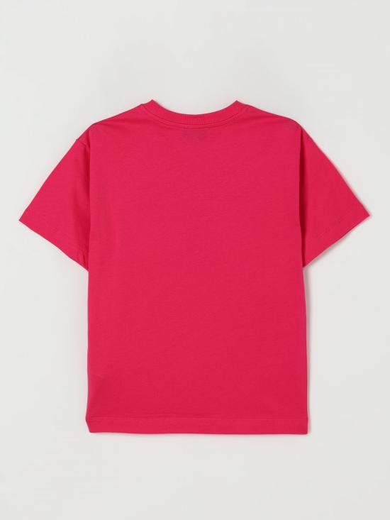 25FW [키즈] 모스키노 티셔츠 HMM05GLAA10 50541 Raspberry - MOSCHINO