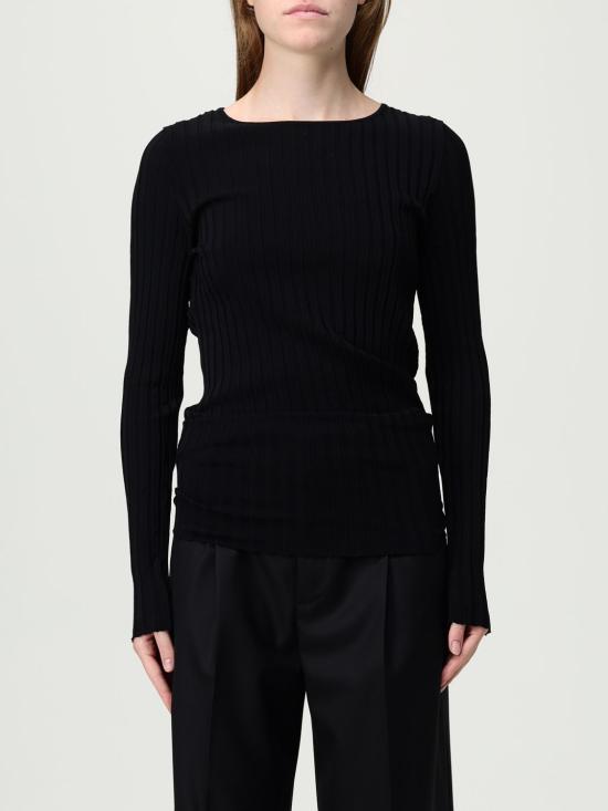 25FW 모스키노 긴팔 티셔츠 09128201 1555 Black