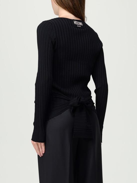 25FW 모스키노 긴팔 티셔츠 09128201 1555 Black - MOSCHINO