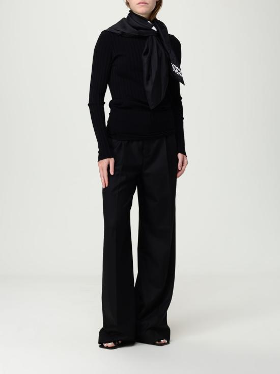 25FW 모스키노 긴팔 티셔츠 09128201 1555 Black - MOSCHINO