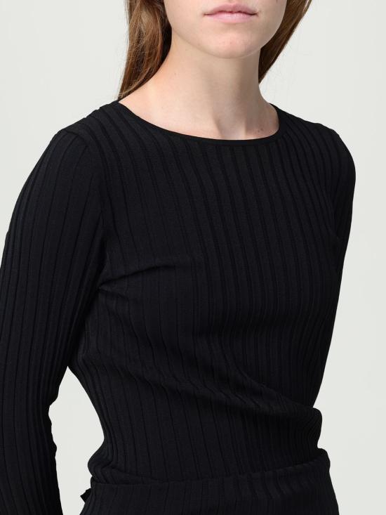 25FW 모스키노 긴팔 티셔츠 09128201 1555 Black - MOSCHINO