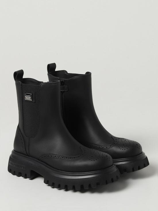 25FW [키즈] 돌체앤가바나 미들 부츠 DA5295A6379 80999 Black - DOLCE & GABBANA