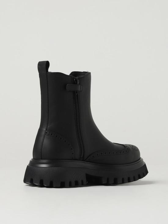 25FW [키즈] 돌체앤가바나 미들 부츠 DA5295A6379 80999 Black - DOLCE & GABBANA