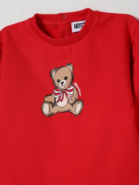 25FW [키즈] 모스키노 점프수트 MDV0CWLDA16 50109 Red - MOSCHINO