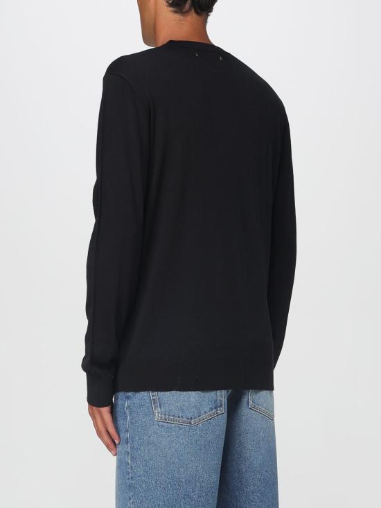 25FW 골든구스 라운드넥 스웨터 GMP00947P00066590100 Black - GOLDEN GOOSE