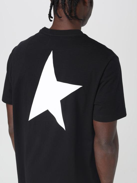 25FW 골든구스 반팔 티셔츠 GMP01220P00087980203 Black - GOLDEN GOOSE