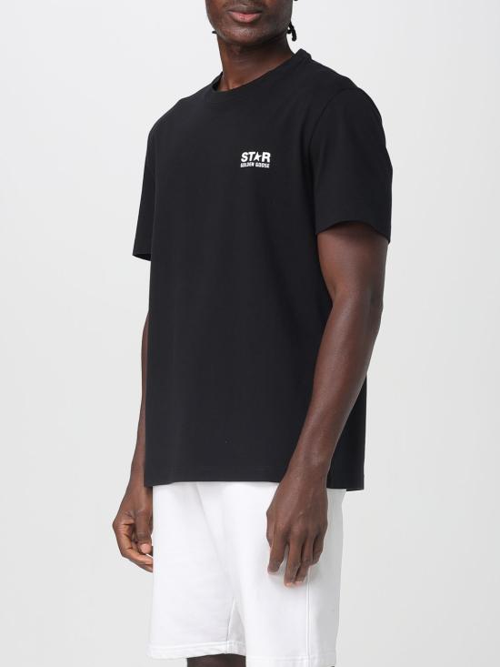 25FW 골든구스 반팔 티셔츠 GMP01220P00087980203 Black - GOLDEN GOOSE