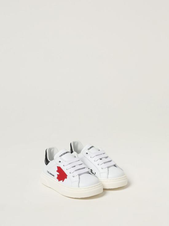 25FW [키즈] 디스퀘어드2 스니커즈 81378 01 White - DSQUARED2