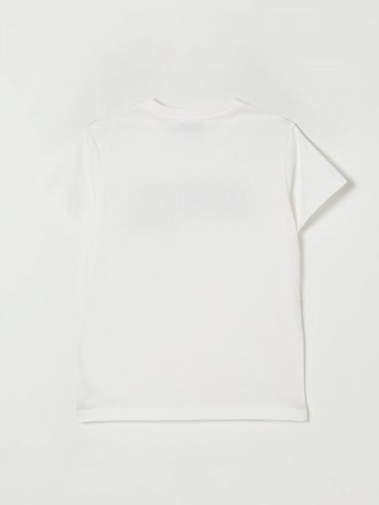 25FW [키즈] 모스키노 티셔츠 HUM05ILAA10 10063 White - MOSCHINO