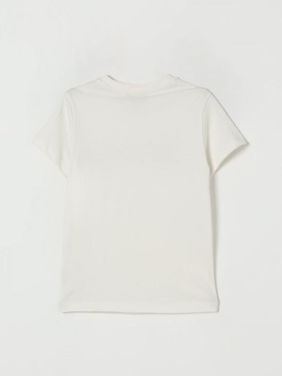 25FW [키즈] 모스키노 티셔츠 HRM058LAA10 10063 White - MOSCHINO