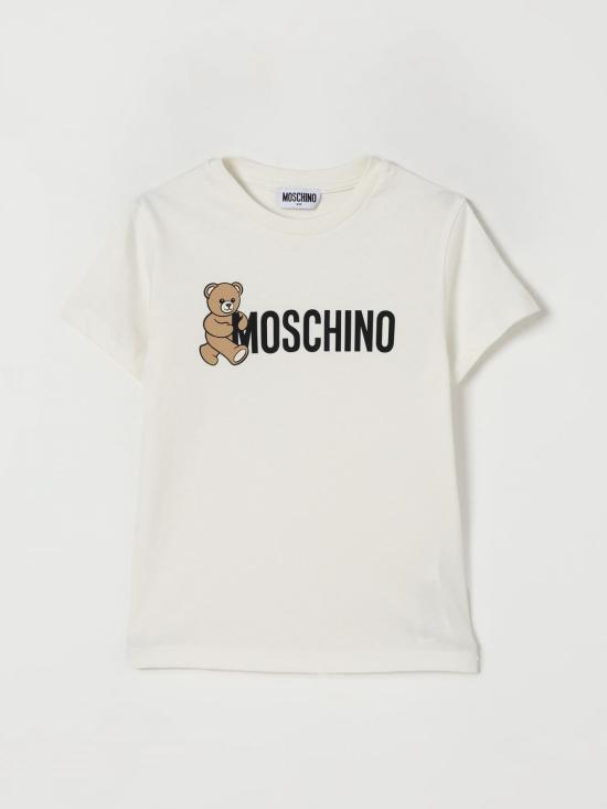 25FW [키즈] 모스키노 티셔츠 HRM058LAA10 10063 White