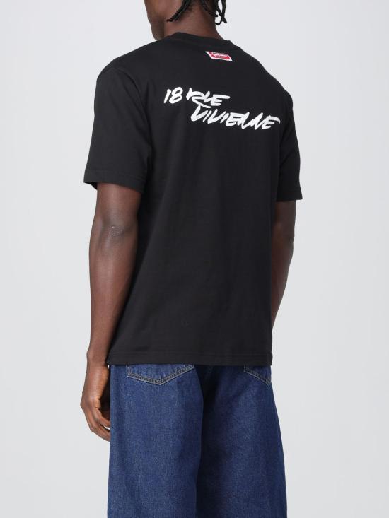 25FW 겐조 반팔 티셔츠 FF65TS2654SG 99J Black - KENZO