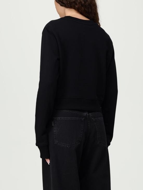 25FW 디젤 F 슬리미 Od 컷아웃 로고 크롭 스웨트셔츠 A099310GRACF 9XX Black - DIESEL