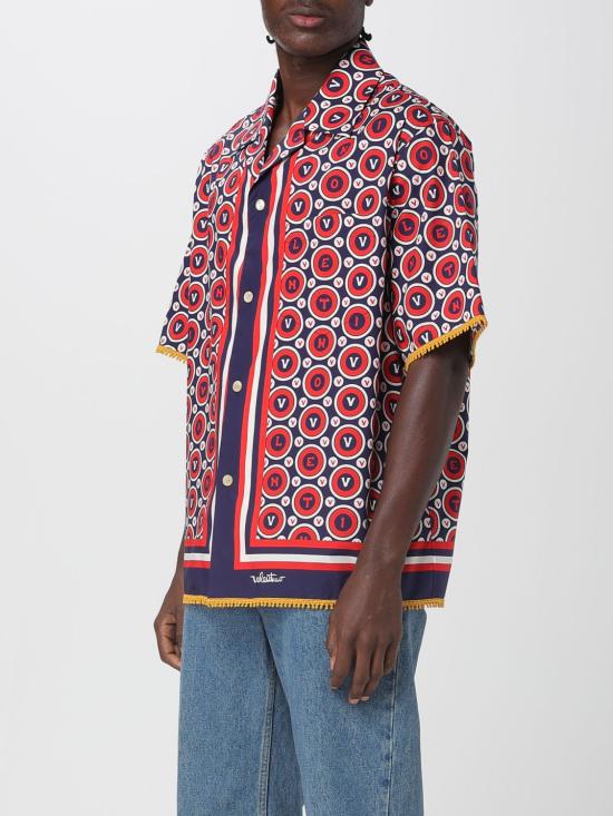 25FW 발렌티노 가라바니 반팔 셔츠 7V3AA111AYQ CLQ Blue - VALENTINO GARAVANI